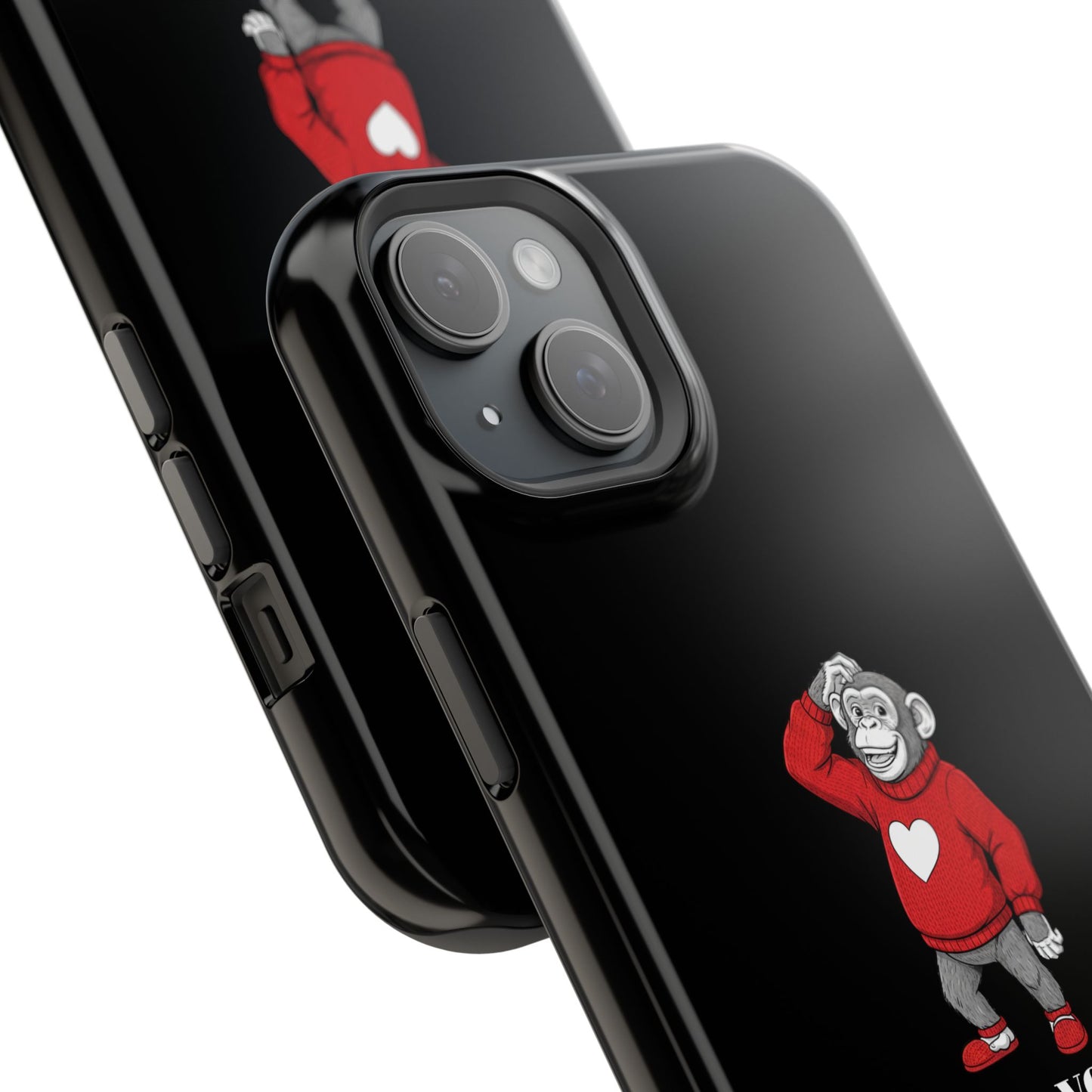 Magnetic impact-resistant phone case "LOVE YOU MORE"