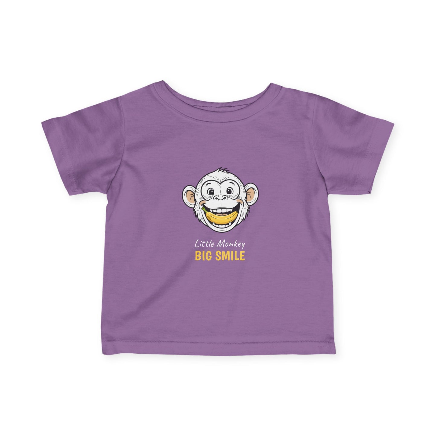Infant tee "LITTLE MONKEY BIG SMILE"