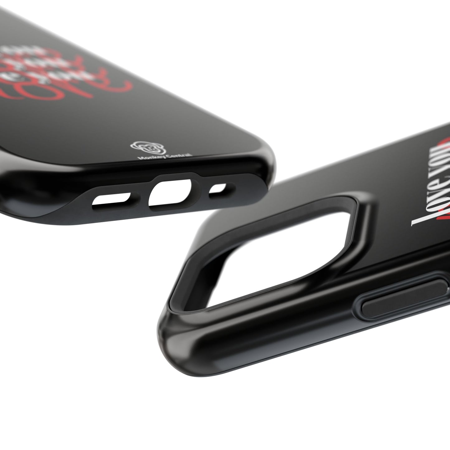 Magnetic impact-resistant phone case "LOVE YOU MORE"