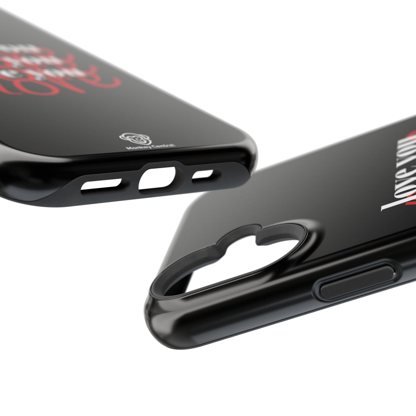 Magnetic impact-resistant phone case "LOVE YOU MORE"