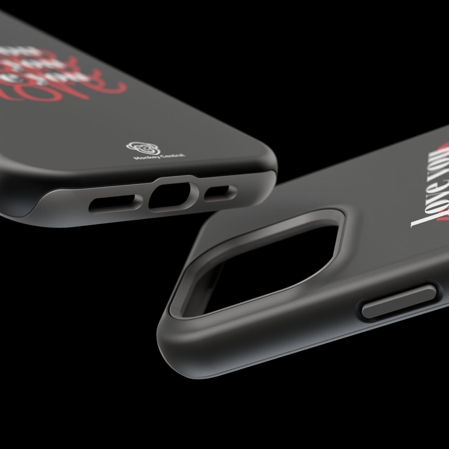 Magnetic impact-resistant phone case "LOVE YOU MORE"