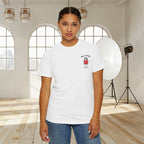 InLove Graphic T-Shirt — Small Front Cartoon & Repeated Back Text Print