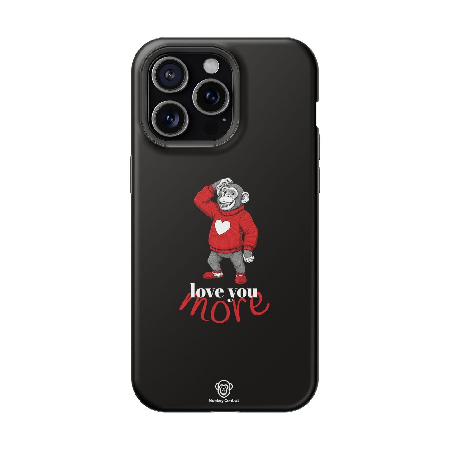 Magnetic impact-resistant phone case "LOVE YOU MORE"