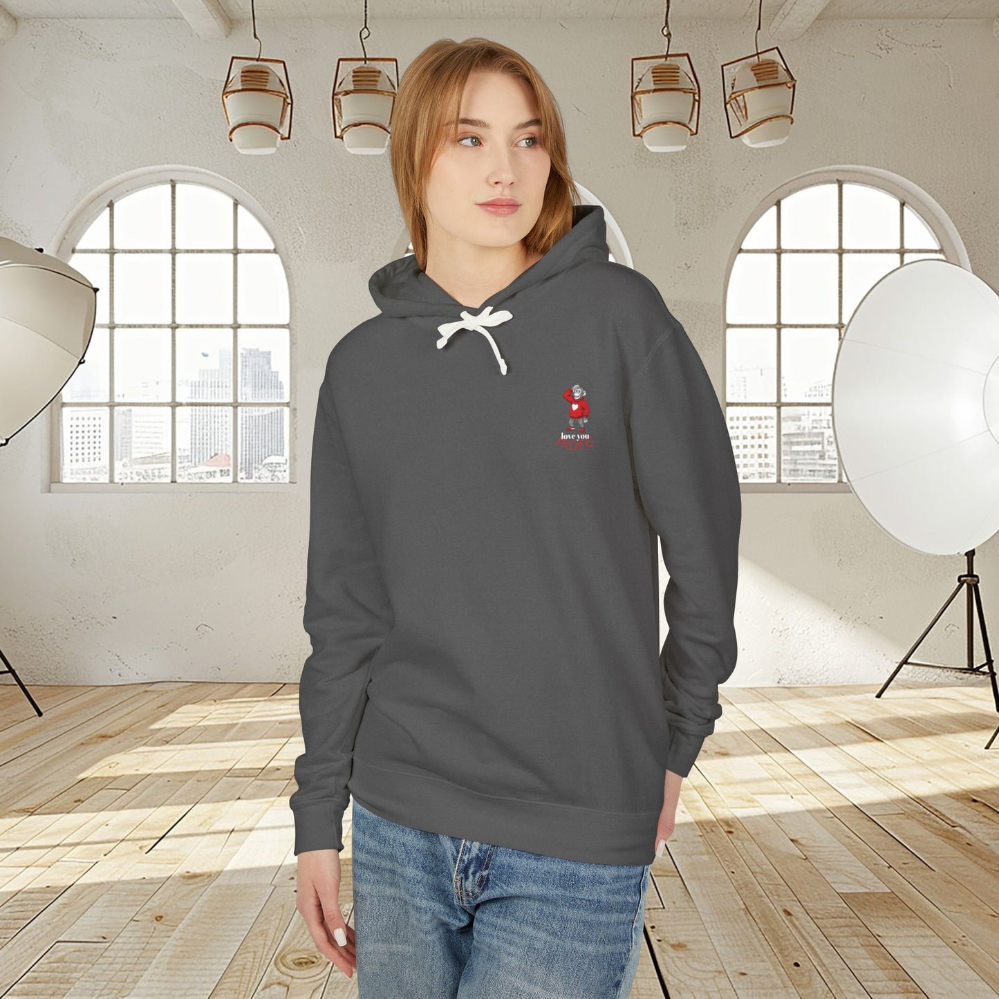 Unisex fit hoodie "LOVE YOU MORE"