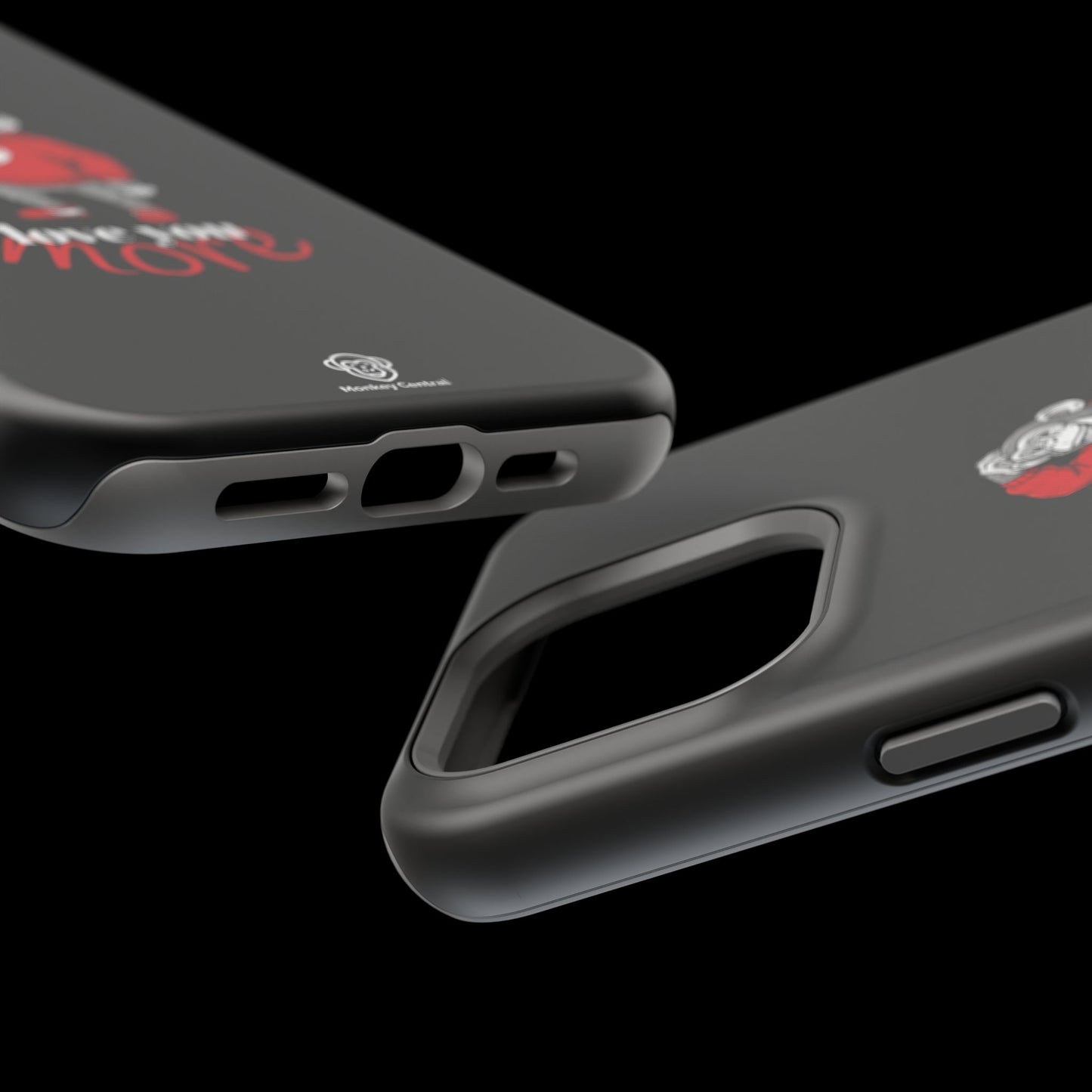 Magnetic impact-resistant phone case "LOVE YOU MORE"