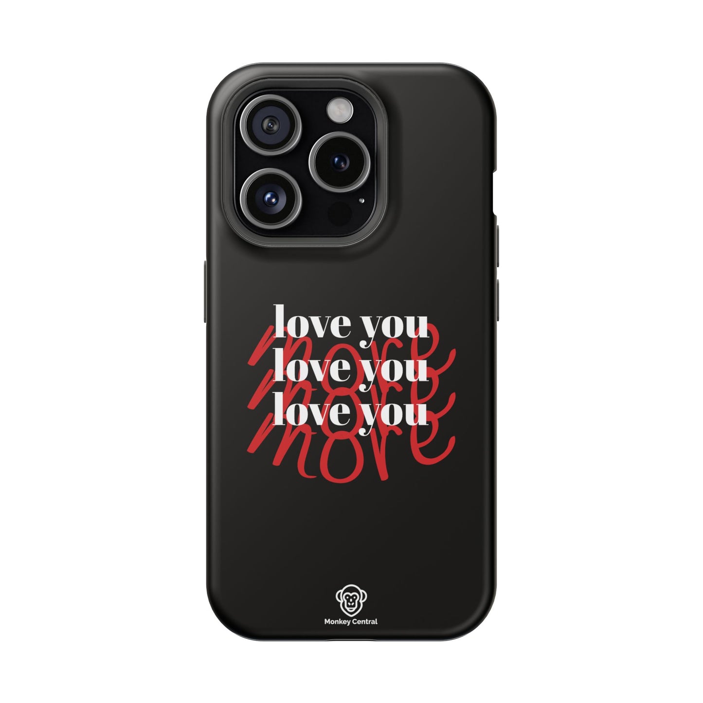 Magnetic impact-resistant phone case "LOVE YOU MORE"