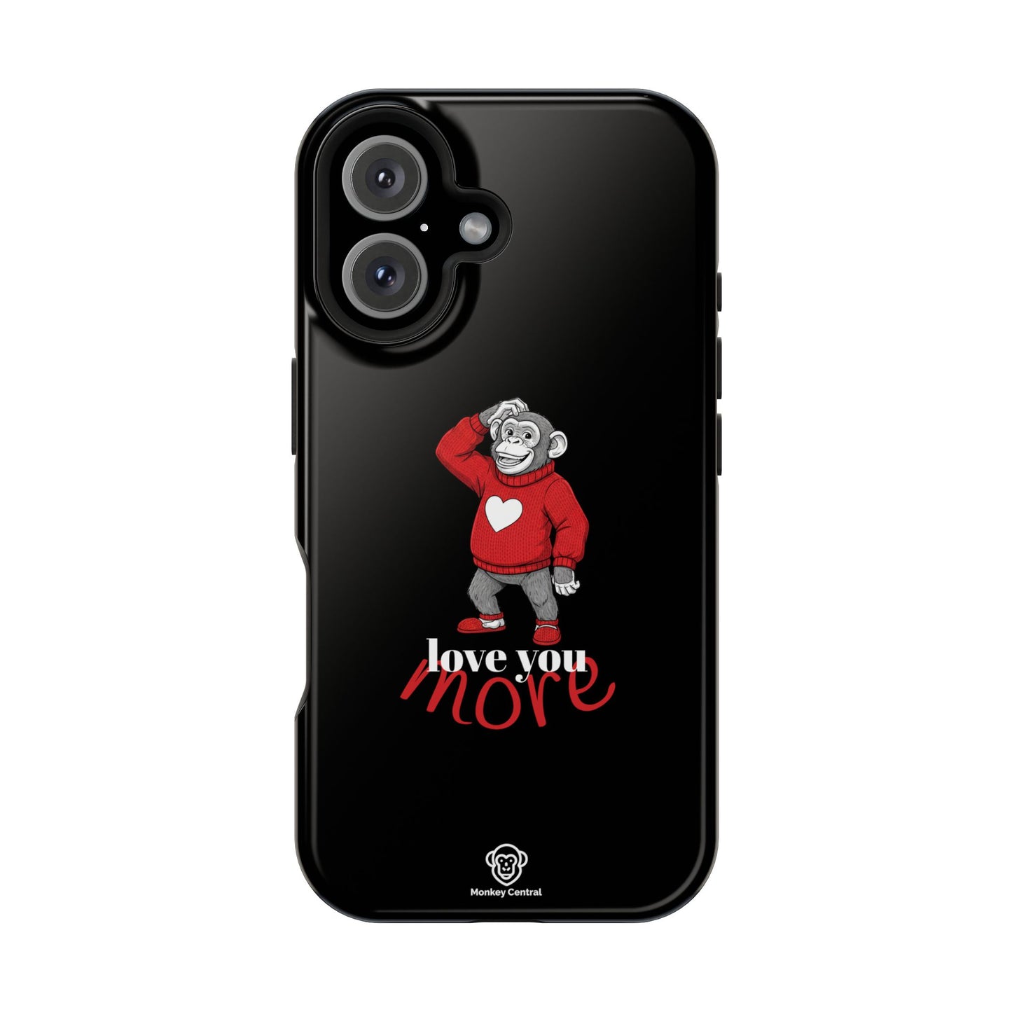 Magnetic impact-resistant phone case "LOVE YOU MORE"