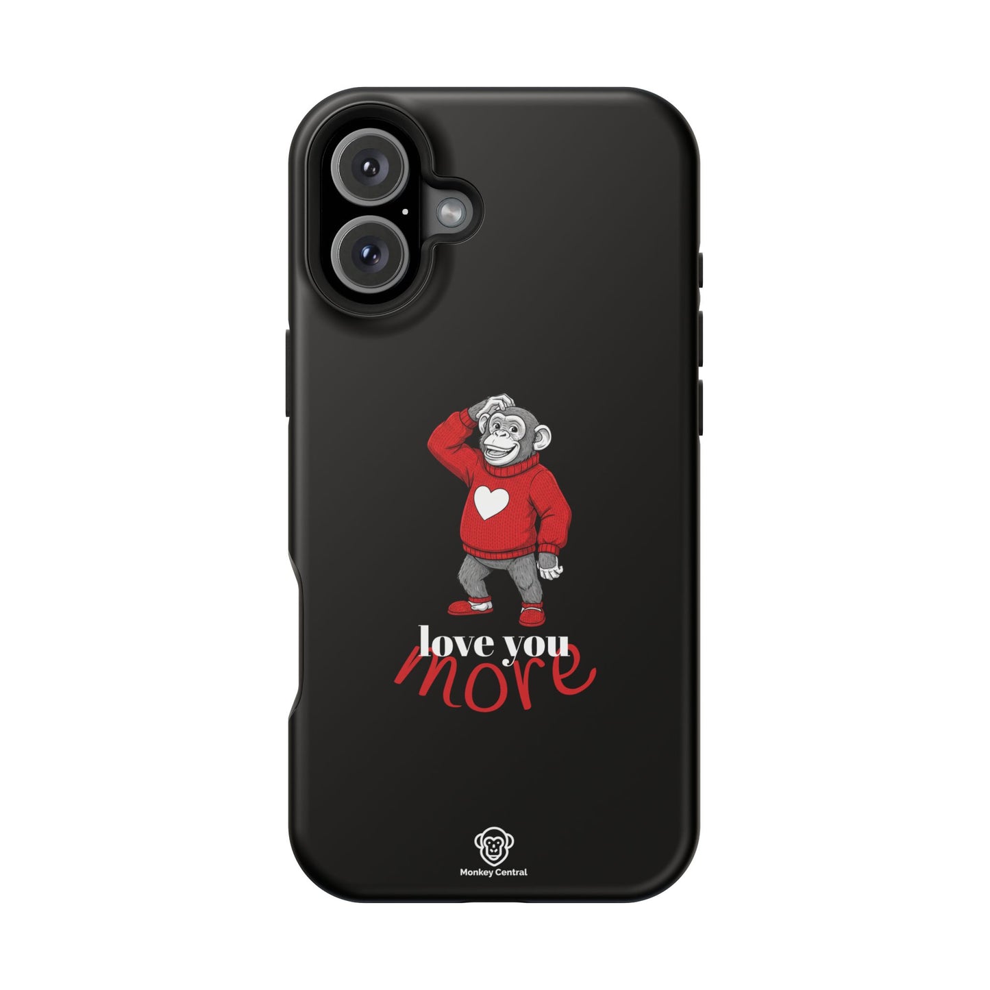 Magnetic impact-resistant phone case "LOVE YOU MORE"