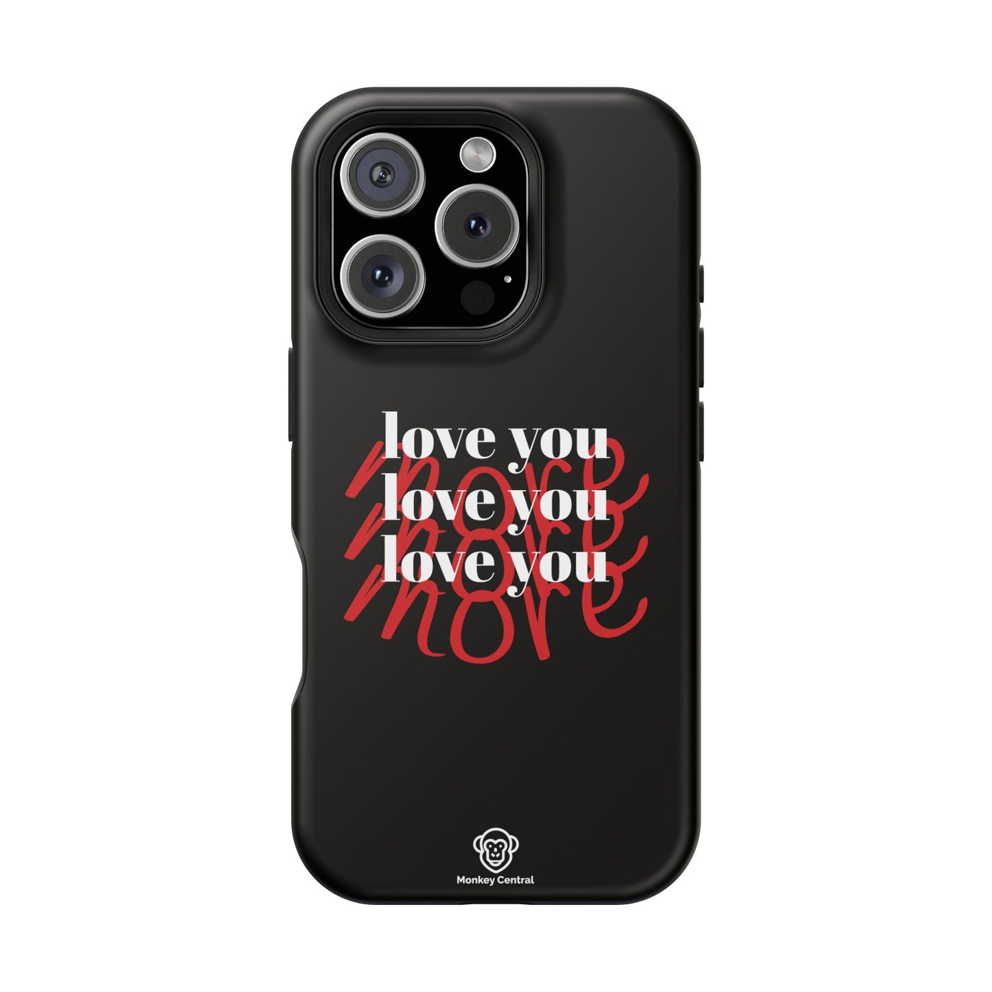 Magnetic impact-resistant phone case "LOVE YOU MORE"