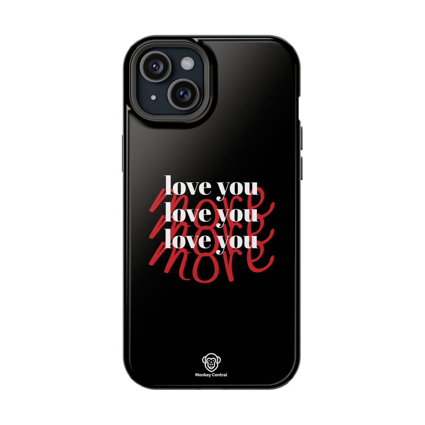 Magnetic impact-resistant phone case "LOVE YOU MORE"